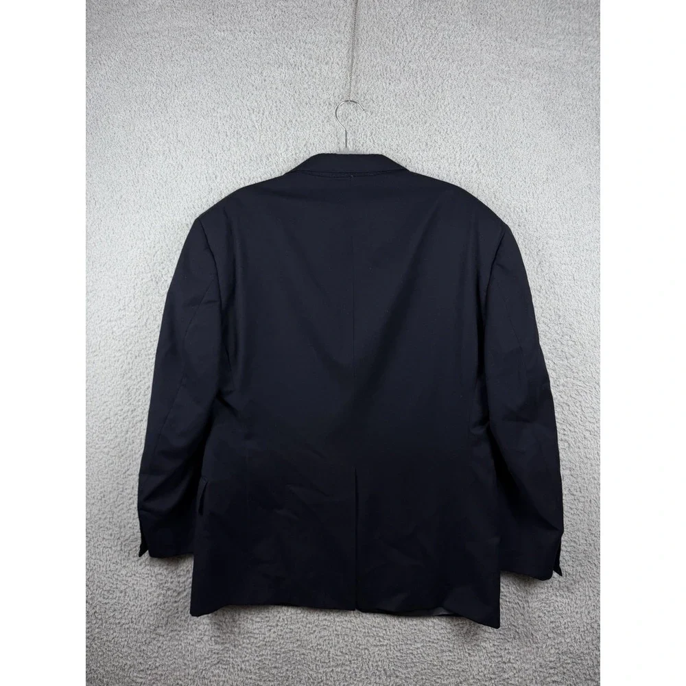VTG Polo Ralph‎ Lauren Jacket Navy Blue Blazer Men's Sz 40 USA Wool Sport Coat
